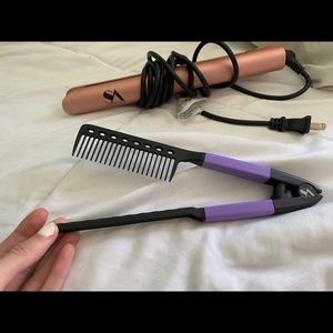 Rose gold straightener